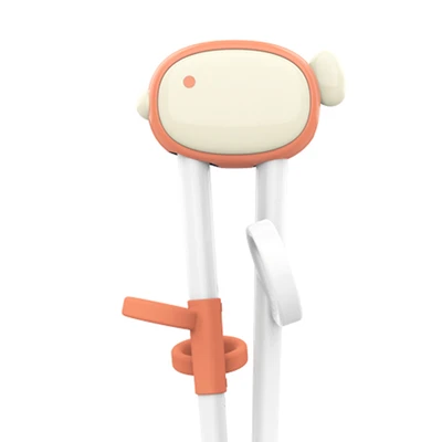 Gambar Little Giggles Sinya Sumpit Anak Fish Dengan Kotak - Putih/oranye