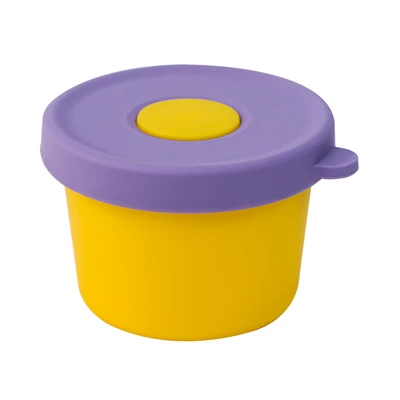 Gambar Little Giggles Sinya Wadah Makanan Anak Silikon - Kuning/ungu