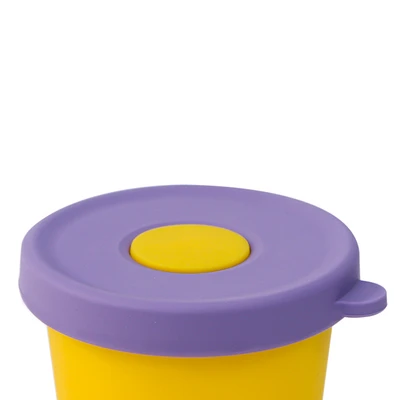 Gambar Little Giggles Sinya Wadah Makanan Anak Silikon - Kuning/ungu