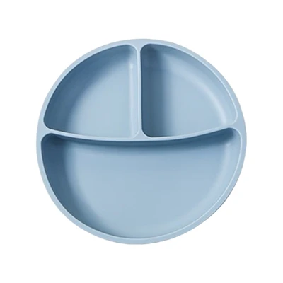 Gambar Little Giggles Sinya Set 5 Pcs Perlengkapan Makan Anak Silikon - Biru