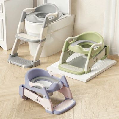 Gambar Kindla Alas Duduk Kloset Anak Ladder 2 In 1 - Biru Tiffany