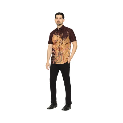 Gambar Aksa Ukuran XXL Kemeja Batik Pria Bram