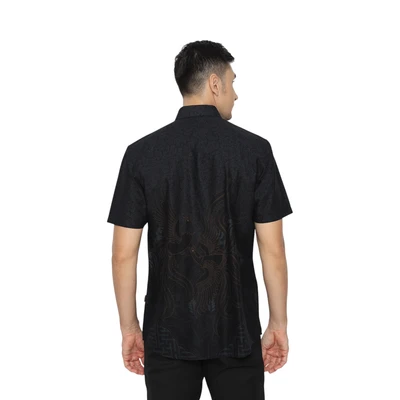 Gambar Aksa Ukuran XXL Kemeja Batik Pria Cian