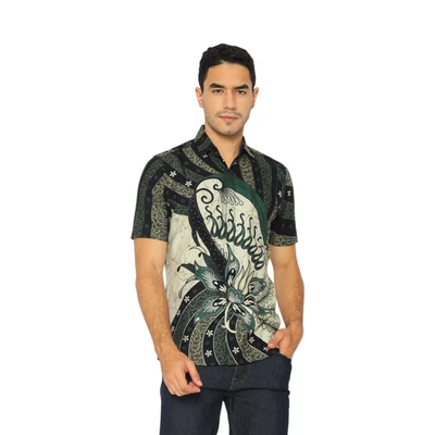 Gambar Aksa Ukuran L Kemeja Batik Pria Haris
