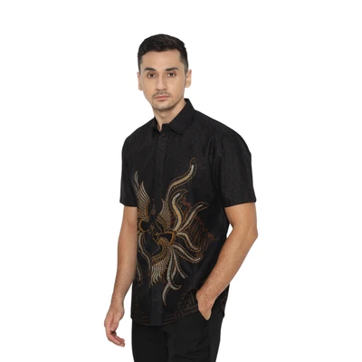 Gambar Aksa Ukuran XL Kemeja Batik Pria Kazu
