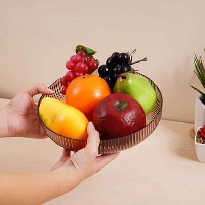 Gambar Culinart Kirsha Mangkuk Saji Buah Plastik Pet 20.5 cm - Hitam