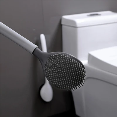 Gambar Stora Sikat Toilet Dengan Wadah - Putih/Abu-Abu