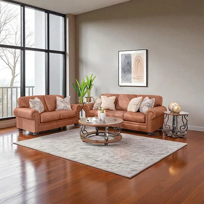 Gambar Ashley Carianna Set Sofa 2 & 3 Seater - Cokelat