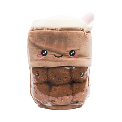 Gambar Pretty Missy Bantal Plush Bubble Tea - Cokelat
