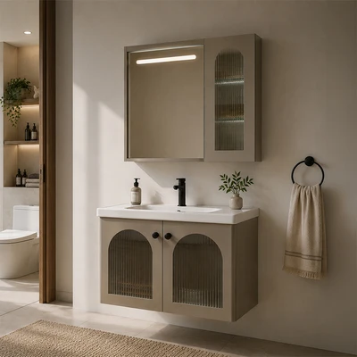 Gambar Informa Dulcia Kabinet Kamar Mandi - Cokelat Khaki