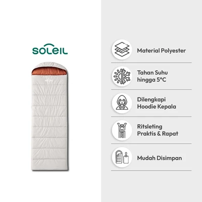 Gambar Soleil 250 Sleeping Bag Hoodie - Krem Beige
