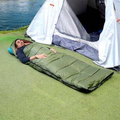 Gambar Soleil 250 Sleeping Bag Hoodie - Hijau