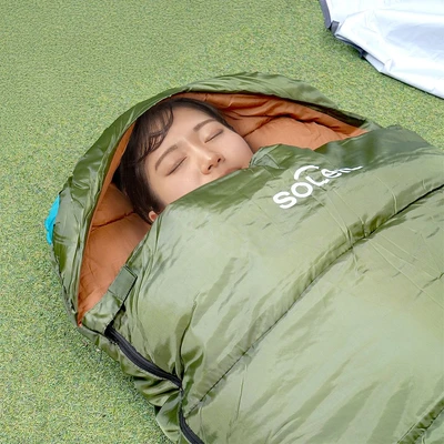Gambar Soleil 250 Sleeping Bag Hoodie - Hijau