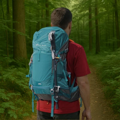 Gambar Soleil 48 Ltr  Tas Ransel Carrier Kamping - Hijau Tosca