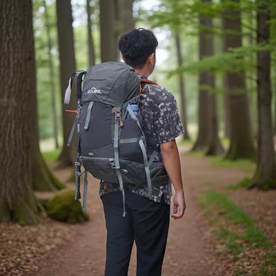 Gambar Soleil 48 Ltr Tas Ransel Carrier Kamping - Abu-Abu