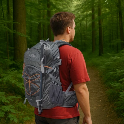 Gambar Soleil 28 Ltr Tas Ransel Carrier Kamping - Abu-Abu Charcoal