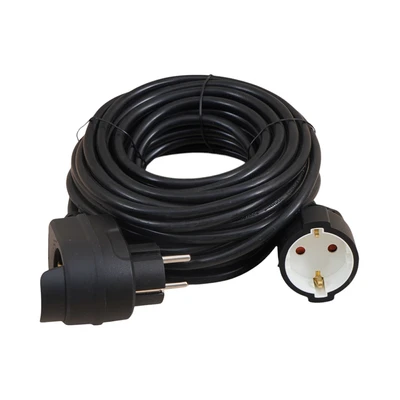Gambar Krisbow Kabel Ekstensi Single Plug Soket 10 Meter - Hitam