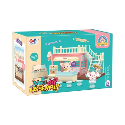 Gambar Pretty Missy Playset Mini Diy Assemble Ice Cream Shop - Mix