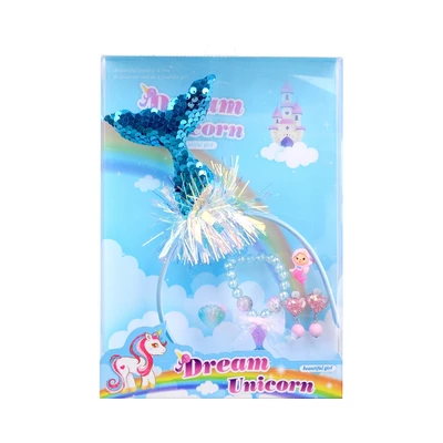 Gambar Pretty Missy Set Bando & Aksesoris Anak Mermaid - Biru