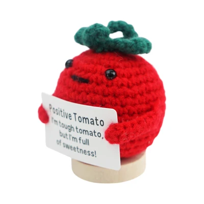 Gambar Pretty Missy Craft Postive Tomato Crochet - Merah