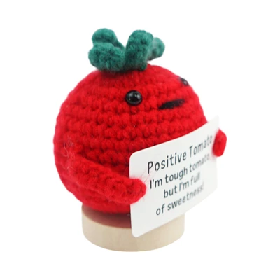Gambar Pretty Missy Craft Postive Tomato Crochet - Merah