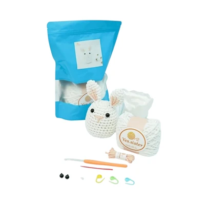 Gambar Pretty Missy Set Craft Diy Rabbit Crochet Kit Medium - Putih