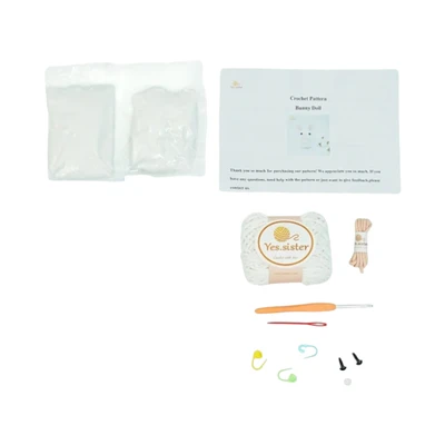 Gambar Pretty Missy Set Craft Diy Rabbit Crochet Kit Medium - Putih