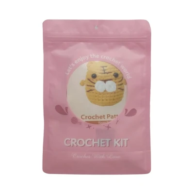Gambar Pretty Missy Set Craft Tiger Crochet Kit Medium - Oranye