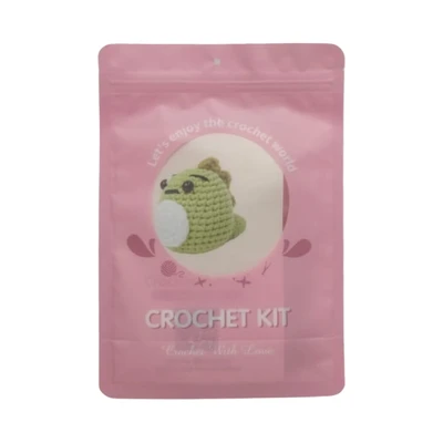 Gambar Pretty Missy Set Craft Dinosaur Crochet Kit Small - Hijau/putih