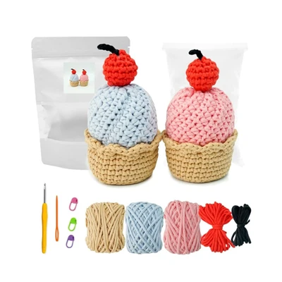 Gambar Pretty Missy Set Craft Cupcake Crochet Kit - Mix