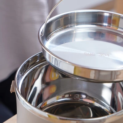 Gambar Appetite Saem Kotak Makan Stainless Steel 2 Susun 1.9 Liter V2 - Cokelat