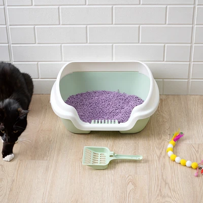 Gambar Paws N Tail 40x30x18 cm Toilet Kucing - Hijau