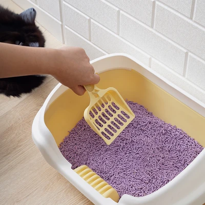 Gambar Paws N Tail 40x30x18 cm Toilet Kucing - Krem Beige