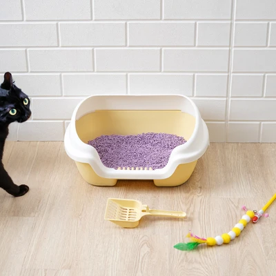 Gambar Paws N Tail 40x30x18 cm Toilet Kucing - Krem Beige