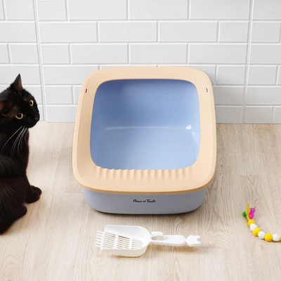 Gambar Paws N Tail 61x44x25 cm Toilet Kucing Adult - Biru