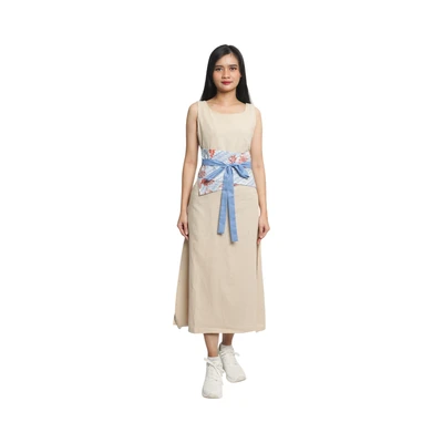Gambar Pendopo Obi Ikat Pinggang Wanita Batik Encim - Biru/Pink
