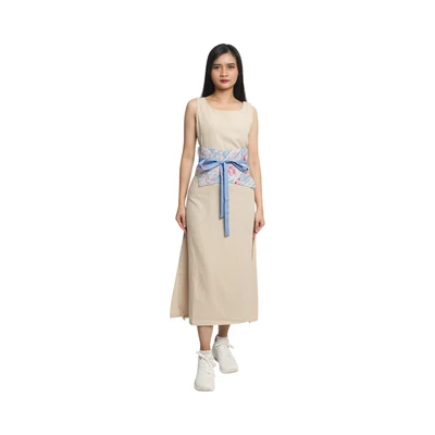 Gambar Pendopo Obi Ikat Pinggang Wanita Batik Encim - Biru/Pink