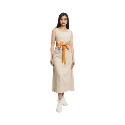 Gambar Pendopo Obi Ikat Pinggang Wanita Batik Encim - Biru/Oranye