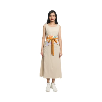 Gambar Pendopo Obi Ikat Pinggang Wanita Batik Encim - Biru/Oranye