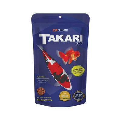 Gambar Takari Makanan Ikan Mix Floating 100 gr 1 mm - Biru