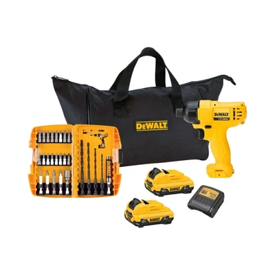 Gambar Dewalt Bor Cordless Impact Driver 12V DCF805D2A-B1 - Kuning