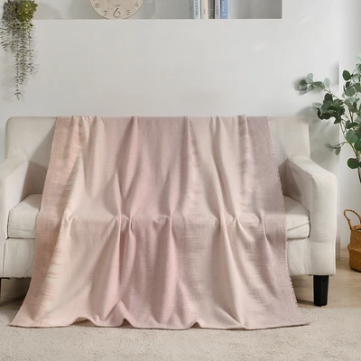 Gambar Informa 125x150 cm Selimut Polyester Throw Knit Aurora Rosewood - Pink