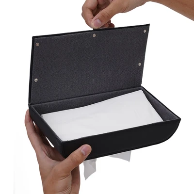 Gambar Otto Klasse Tempat Tisu Mobil Sun Visor PU - Hitam