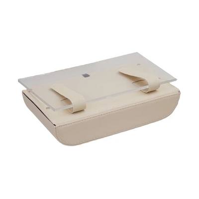 Gambar Otto Klasse Tempat Tisu Mobil Sun Visor PU - Krem