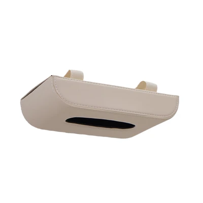 Gambar Otto Klasse Tempat Tisu Mobil Sun Visor PU - Krem