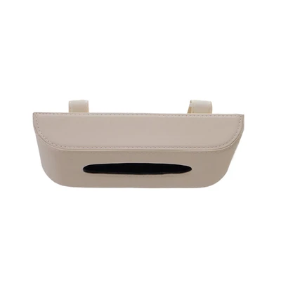 Gambar Otto Klasse Tempat Tisu Mobil Sun Visor PU - Krem