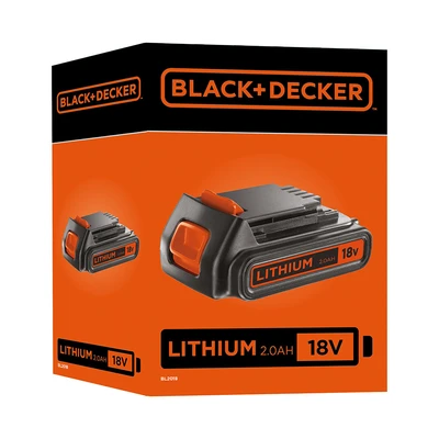 Gambar Black & Decker Baterai Lithium 20V 2.0 Ah - Hitam