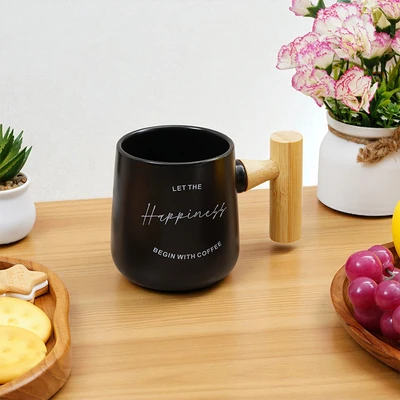 Gambar Appetite Brielle Mug Porcelain 325 ml Set 2 pcs - Hitam/Putih