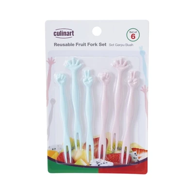 Gambar Culinart Garpu Buah Hachiko Set 6 pcs - Mix