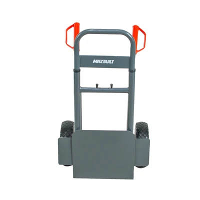 Gambar Maxbuilt 57x48x115 cm Troli Barang Lipat - Abu-Abu